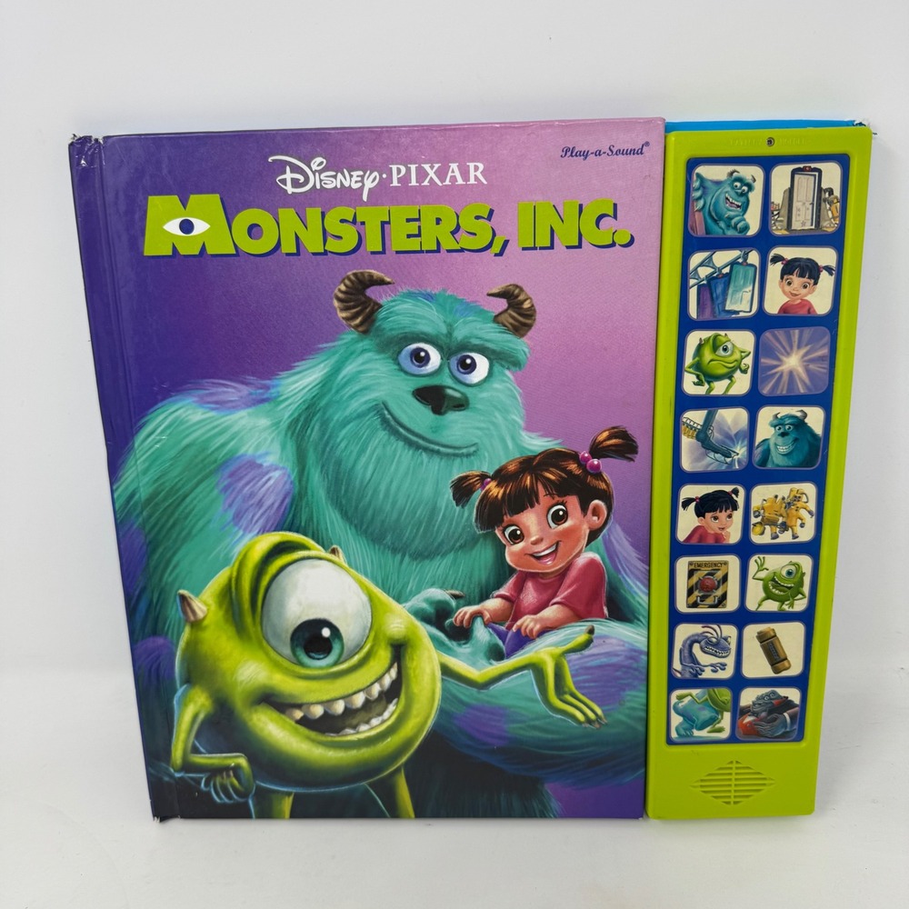 Disney Pixar Monsters‎ Inc Play-a-Sound Book 16 Sounds Vintage Works
